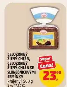 Penny Market CELOZRNNÝ ŽITNÝ CHLEB, krájený nabídka