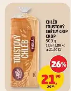Penny Market CHLÉB TOUSTOVÝ SVĚTLÝ CRIP CROP nabídka