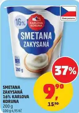 Penny Market SMETANA ZAKYSANÁ 16% KARLOVA KORUNA nabídka