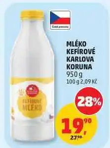Penny Market MLÉKO KEFÍROVÉ KARLOVA KORUNA nabídka