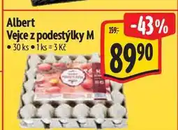 Albert Albert Vejce z podestýlky M 30 ks nabídka