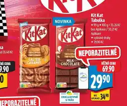 Albert Kit Kat Tabulka nabídka