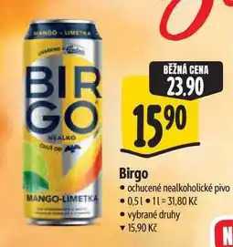 Albert Birgo ochucené nealkoholické pivo nabídka