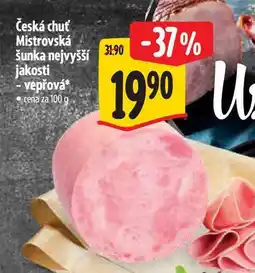 Albert Česká chuť Mistrovská šunka nejvyšší jakosti nabídka