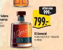 Albert El General 40% 0,71 nabídka