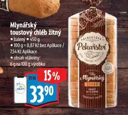Albert Mlynářský toustový chléb žitný nabídka