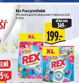 Albert Rex Prací prostředek 36 dávek kapsle/45 dávek prášek nabídka