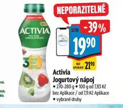 Albert Activia jogurtový nápoj, různé příchutě nabídka