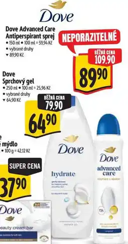 Albert Dove Advanced Care Antiperspirant sprej nabídka