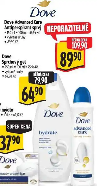 Albert Dove Advanced Care Antiperspirant sprej nabídka