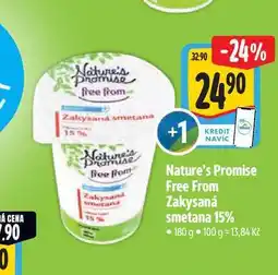 Albert Nature's Promise Free From Zakysaná smetana 15% nabídka