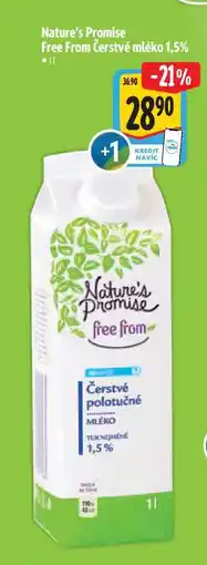 Albert Nature's Promise Free From Čerstvé mléko 1,5% nabídka