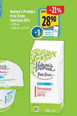 Albert Nature's Promise Free From Smetana 30% nabídka