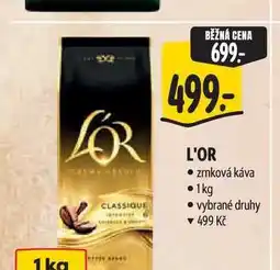 Albert L'OR zrnková káva nabídka