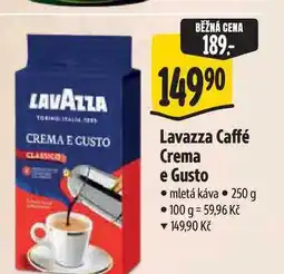 Albert Lavazza Caffé Crema e Gusto mletá káva nabídka