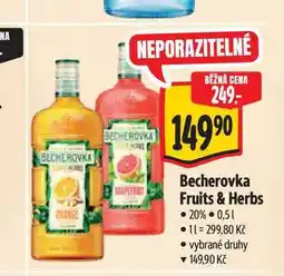 Albert Becherovka Fruits & Herbs nabídka