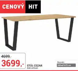 Baumax Stůl cezar dub artisan nabídka