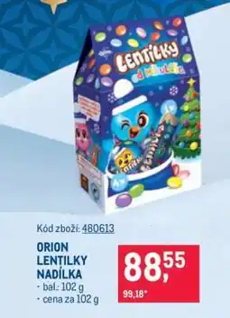 Makro Orion lentilky nadílka nabídka