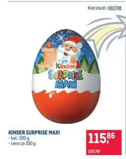 Makro KINDER SURPRISE MAXI nabídka