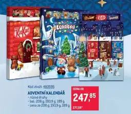 Makro ADVENTNÍ KALENDÁŘ nabídka