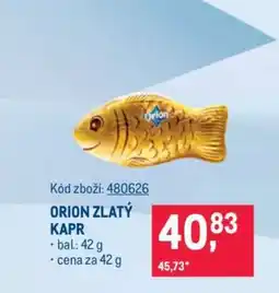 Makro ORION ZLATÝ KAPR nabídka