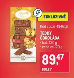 Makro TEDDY ČOKOLÁDA nabídka