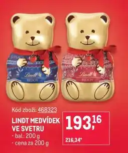 Makro LINDT MEDVÍDEK VE SVETRU nabídka