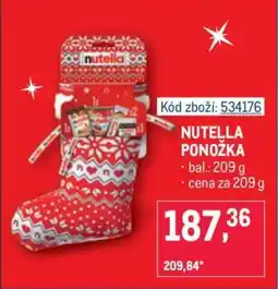 Makro NUTELLA PONOŽKA nabídka