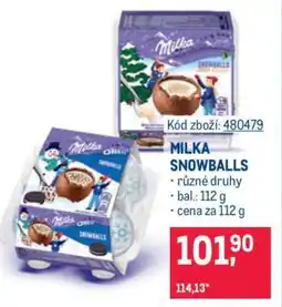 Makro MILKA Snowballs nabídka