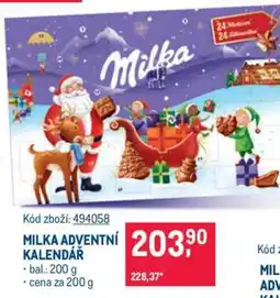 Makro Milka Adventní kalendář nabídka