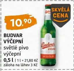 Terno Budvar výčepní nabídka