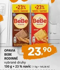 Terno Opavia BeBe Rodinné nabídka
