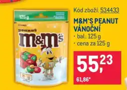 Makro M&M'S PEANUT VÁNOČNÍ nabídka