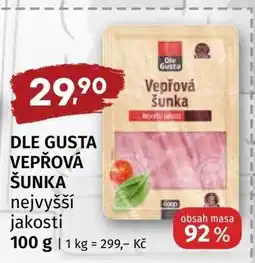 Terno Dle Gusta Vepřová šunka nabídka