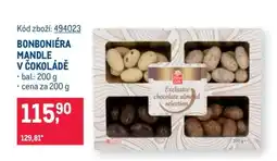 Makro BONBONIÉRA MANDLE V ČOKOLÁDĚ nabídka