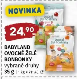 Terno BABYLAND OVOCNÉ ŽELÉ BONBONKY nabídka