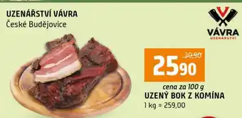 Uzený bok z komína