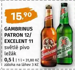 Terno GAMBRINUS PATRON 12 EXCELENT 11 nabídka