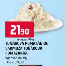 Terno TUŇÁKOVÁ POMAZÁNKA/VARMUŽA TUŇÁKOVÁ POMAZÁNKA nabídka