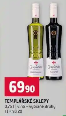 Terno Templářské sklepy nabídka