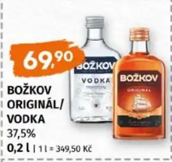 Terno BOŽKOV ORIGINÁL, VODKA nabídka