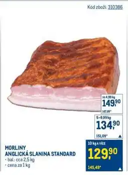 Makro MORLINY ANGLICKÁ SLANINA STANDARD nabídka