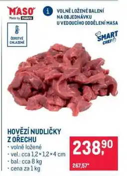 Makro HOVĚZÍ NUDLIČKY Z OŘECHU nabídka