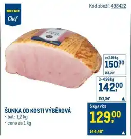 Makro Šunka od kosti výběrová nabídka