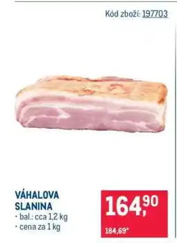 Makro Váhalova slanina nabídka