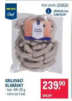 Makro Grilovací klobásky nabídka