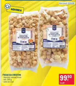 Makro FOCACCIA CROSTINI nabídka