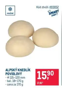 Makro ALPSKÝ KNEDLÍK POVIDLOVÝ nabídka