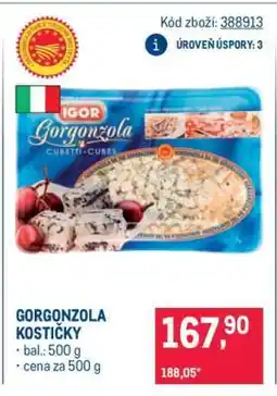 Makro GORGONZOLA KOSTIČKY nabídka