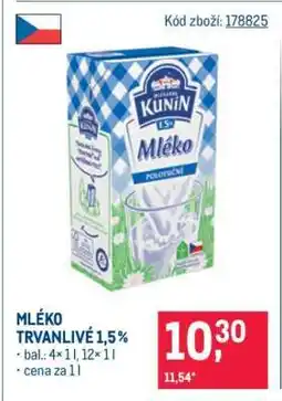 Makro Mléko trvanlivé 1,5 % nabídka
